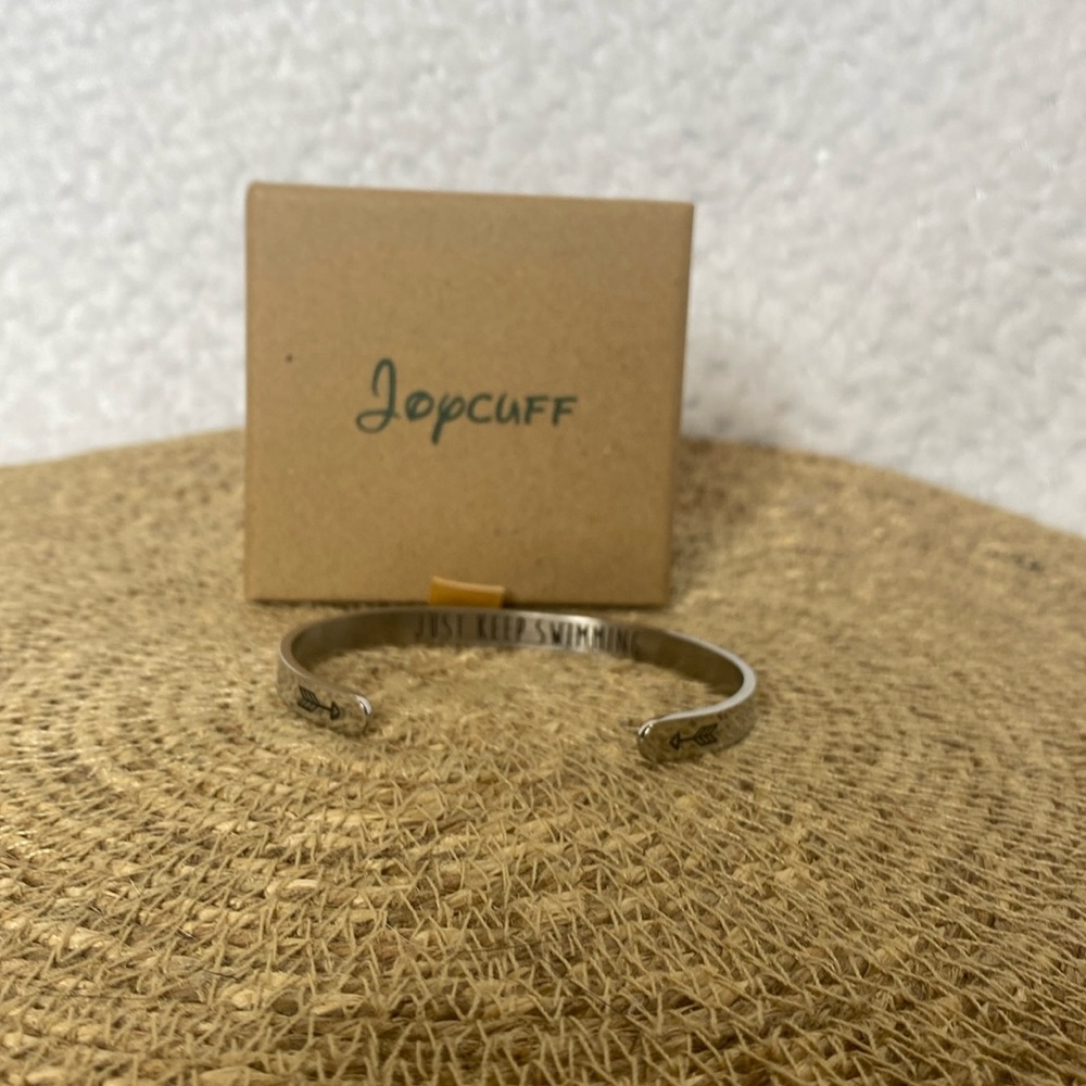 Joycuff bangle bracelet just keep swimming